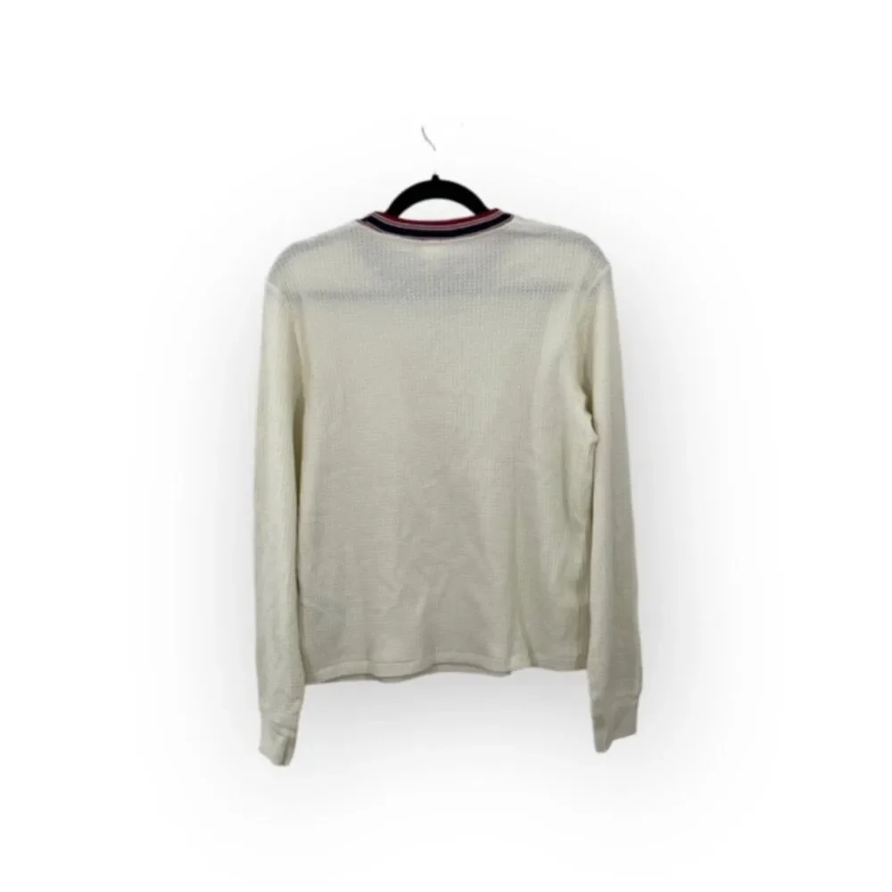 NWT RE/DONE Long Sleeve‎ Thermal Pocket Tee in Vintage White Size LARGE REDONE